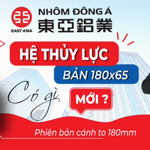 Cửa Thủy Lực Khung Nhôm bản 18  của Nhôm Đông Á có gì đặc biệt?