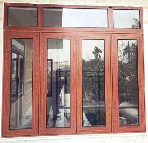 cửa sổ 4 cánh nhôm kính