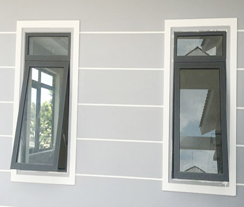 cửa sổ mở hất 1 cánh tính thẩm mỹ cao