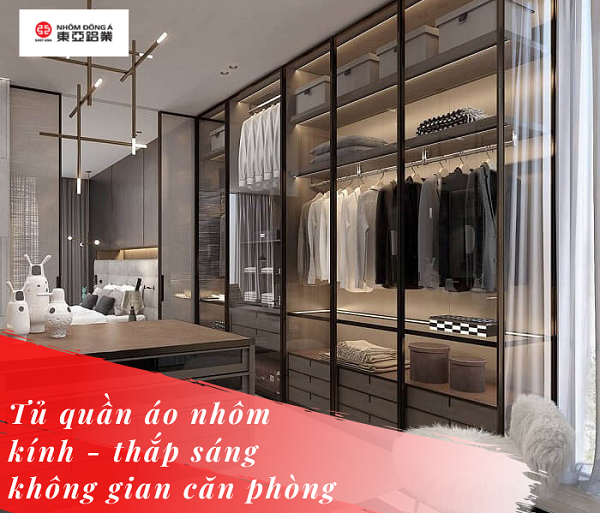 Ưu điểm của tủ quần áo nhôm cánh kính